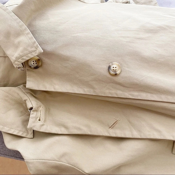 Chaiken & Capone Khaki Lightweight Trench Coat 4 - Picture 6 of 11